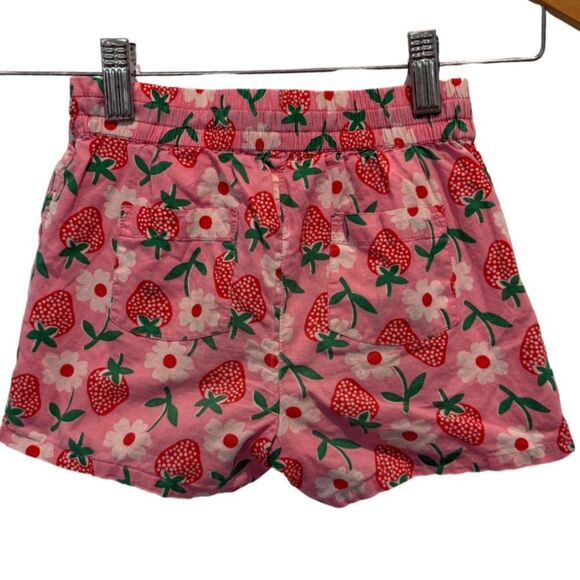 Mini Boden Girl's Woven Shorts in Pink Lemonade Strawberry | Size 4Y - Picture 5 of 7